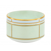 Ginori Diva Verde Sugar Bowl w/ Cover - 8.6 oz.